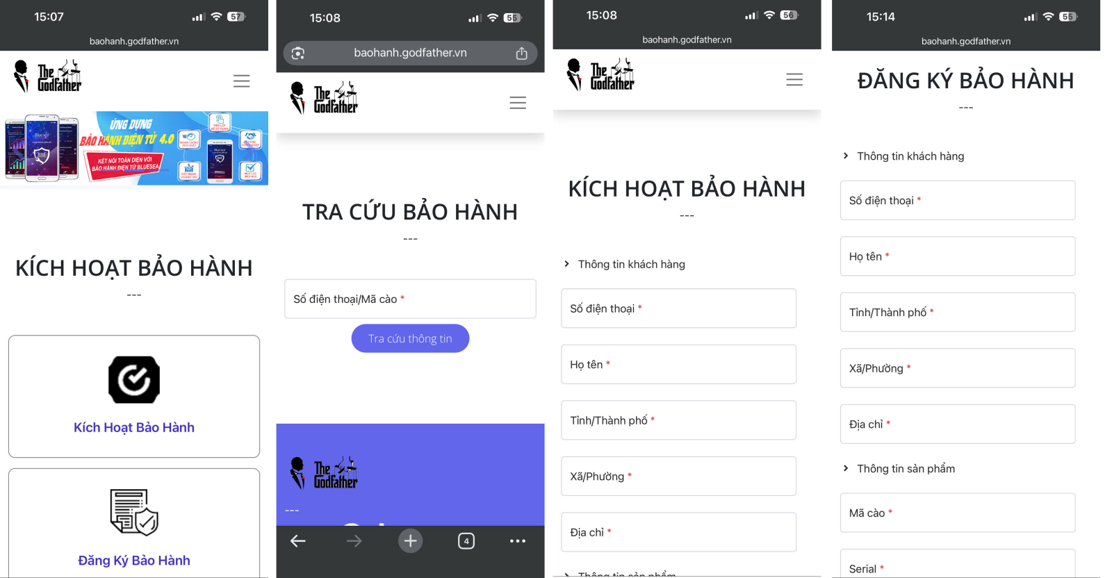 Bluesea triển khai giải pháp bảo hành điện tử cho Godfather